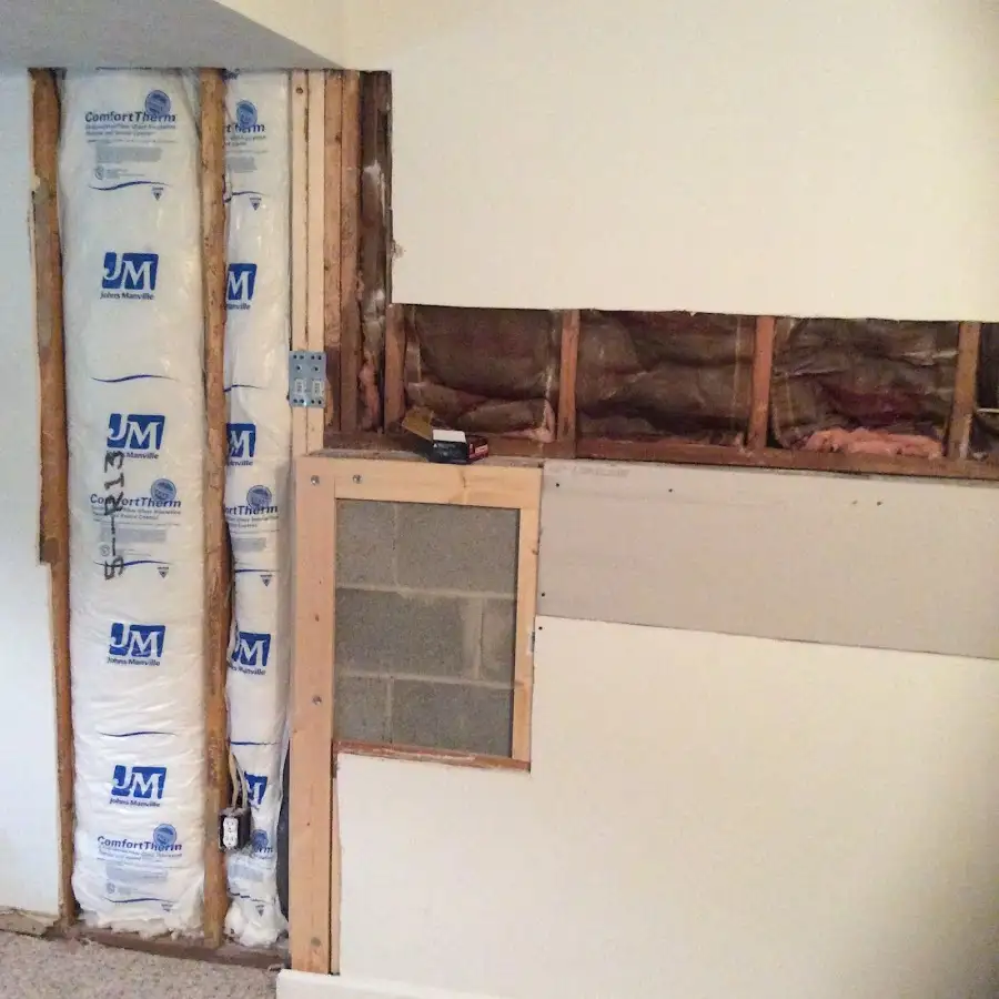 Wall insulation replacement during Contents Cleaning & Restoration in Seven Corners